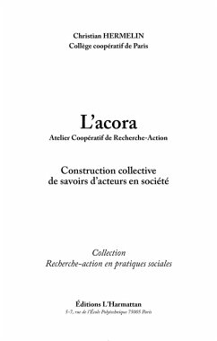Cover L'acora, atelier cooperatif de recherche action - constructi (eBook, ePUB)