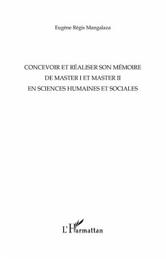 Concevoir et realiser son memoire de master I et master II en sciences humaines et sociales (eBook, ePUB)
