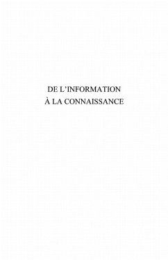 De l'information a la connaissance - 2ieme edition (eBook, ePUB) De l'information a la connaissance - 2ieme edition (eBook, ePUB)