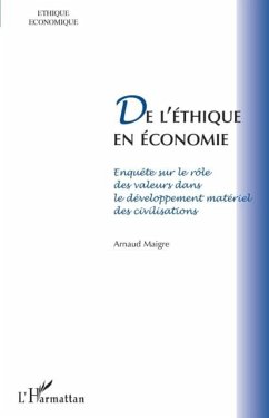 De l'ethique en economie - enquete sur le role des valeurs d (eBook, PDF) - Emilie Pauly