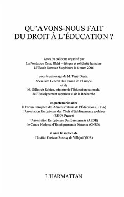 Cover Qu'avons-nous fait du droit a l'education (eBook, ePUB)