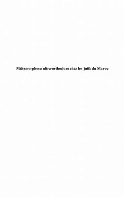 Metamorphose ultra-orthodoxe chez les juifs du maroc (eBook, PDF)