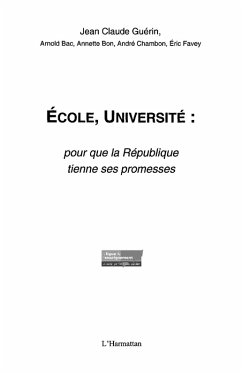 ecole universite pour que la republique (eBook, ePUB)