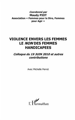 Violence envers les femmes : le non des femmes handicapees - (eBook, ePUB)