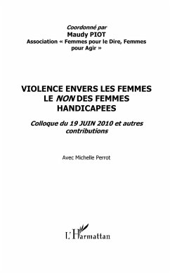 Cover Violence envers les femmes : le non des femmes handicapees - (eBook, ePUB)