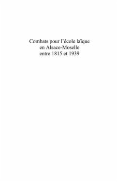 Cover Combats pour l'ecole laIque enalsace-mo (eBook, PDF)