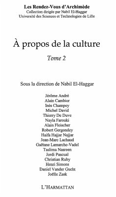 propos de la culture - tome2 (eBook, ePUB)