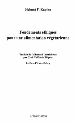 Fondements ethiques pour une alimentation vegetarienne (eBook, ePUB)