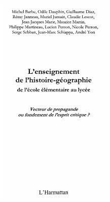 L'enseignement de l'histoire-geographie de l'ecole elementai (eBook, ePUB)