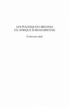 Les politiques urbaines en afrique subsaharienne (eBook, PDF) - Lambert Mossoa