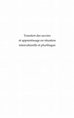 Transfert des savoirs et apprentissage en interculturelle et (eBook, PDF)