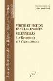 Verite et fiction dans les entrees solennelles (eBook, PDF)