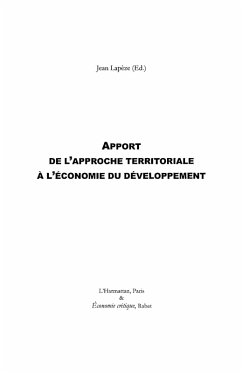 Cover Apport approche territoriale al'eonomie (eBook, ePUB)