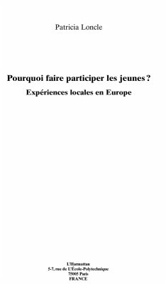 Cover Pourquoi faire participer lesjeunes ? (eBook, ePUB)
