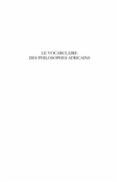 Cover Vocabulaire des philosophes Africains Le (eBook, PDF)