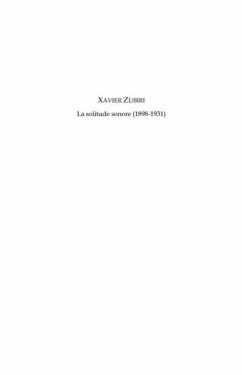 Xavier zubiri - la solitude sonore (1898 (eBook, PDF)
