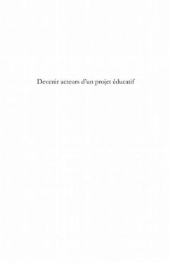 Cover Devenir acteurs d'un projet educatif (eBook, PDF)