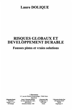Risques globaux et developpement durable (eBook, ePUB)