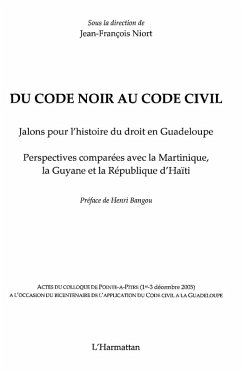Cover Du code noir au code civil-Jalons histoi (eBook, ePUB)