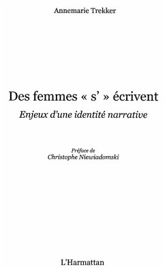Des femmes &quote;s'&quote;ecrivent - enjeux d'une identite narrative (eBook, ePUB)