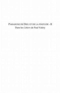 Paradoxe de dieu et de la finitude (volu (eBook, PDF)
