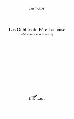 Cover Les oublies du pEre-lachaise - abecedaire non exhaustif (eBook, ePUB)