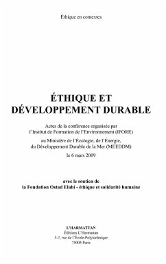 Ethique et developpement durable (eBook, ePUB) - Ifore