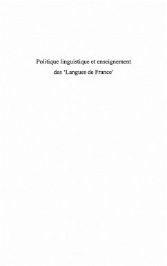 Politique linguistique et enseignement des &quote;langues de franc (eBook, ePUB)