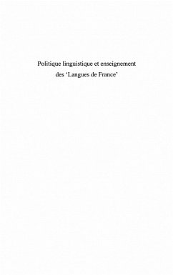Cover Politique linguistique et enseignement des &quote;langues de franc (eBook, ePUB)