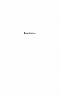 La memoire (eBook, PDF)
