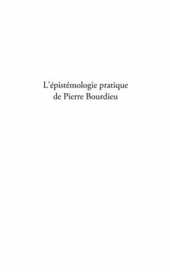 Epistemologie pratique de Pierre bourdieu (eBook, PDF)