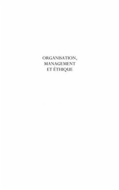 Organisation, management et ethique (eBook, PDF)