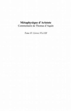 Metaphysique d'aristote/ commentaire de thomas d'aquin (tome (eBook, PDF) Metaphysique d'aristote/ commentaire de thomas d'aquin (tome (eBook, PDF)