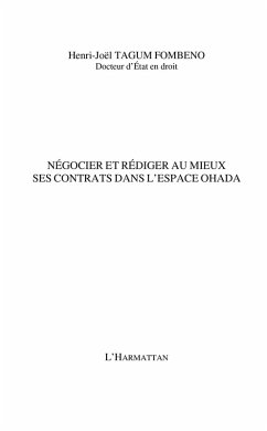 Cover Negocier et rediger au mieux ses contrats dans l'espace ohad (eBook, ePUB)