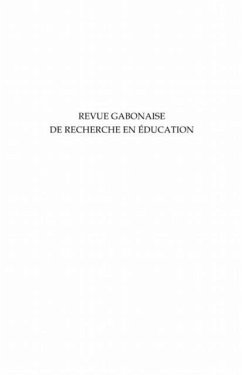 Revue gabonaise de recherche en educatio (eBook, PDF)