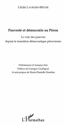 Pauvrete et democratie au perou - le vote des pauvres depuis (eBook, ePUB)