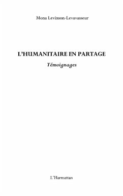 Humanitaire en partage L' (eBook, ePUB)