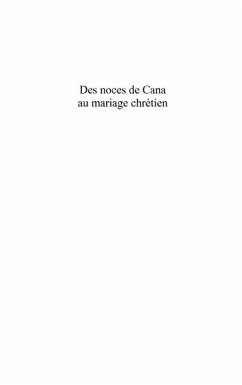 Des noces de Cana au mariage chretien (eBook, ePUB)