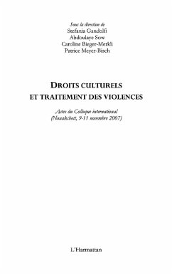 Cover Droits culturels et traitement des violences (eBook, ePUB)