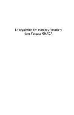 La regulation des marches financiers dans l'espace ohada (eBook, PDF)