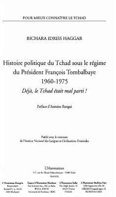 Francois tombalbaye 1960-1975 (eBook, ePUB)