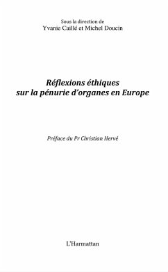Reflexions ethiques sur la penurie d'organes en europe (eBook, ePUB)