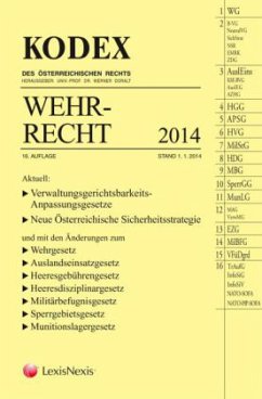 Cover KODEX Wehrrecht 2014 (f. Österreich)
