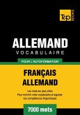 Vocabulaire Français-Allemand pour l'autoformation - 7000 mots (eBook, ePUB)