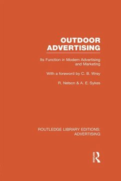 Outdoor Advertising (RLE Advertising) (eBook, ePUB) - Nelson, Richard; Sykes, Anthony