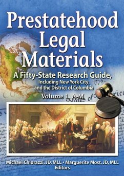 Cover Prestatehood Legal Materials (eBook, ePUB)