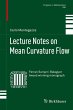 Lecture Notes on Mean Curvature Flow - Bild 1