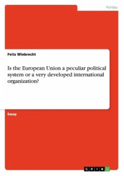 Is the European Union a peculiar political system or a very developed international organization?