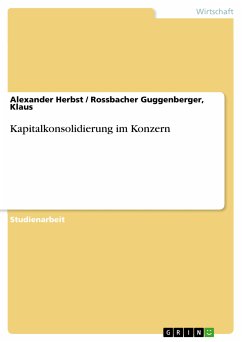 Cover Kapitalkonsolidierung im Konzern (eBook, PDF)