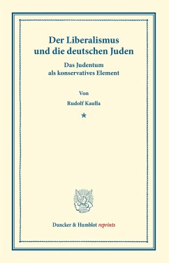 Cover Der Liberalismus und die deutschen Juden.